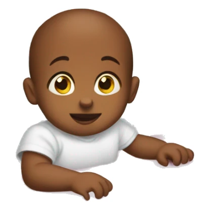 Baby in the crib sticker