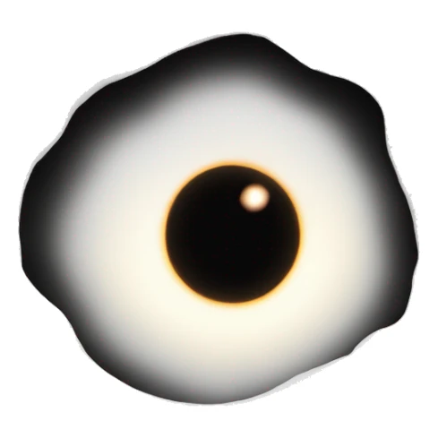 photo of a black hole sticker