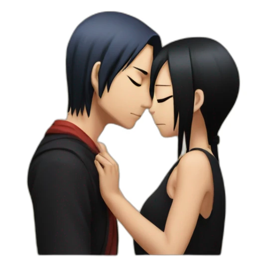 itachi kissing ace from one piece sticker