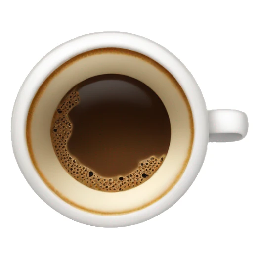 A cup of coffee with coconut sticker