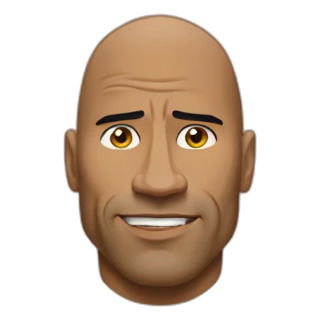 The rock qui fronce le sourcil droit sticker