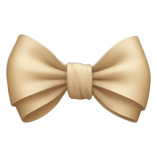 Beige bow sticker