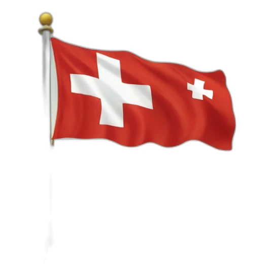 Drapeau Suisse et montagne  sticker