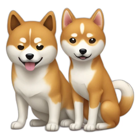 fujiyama and shiba dog sticker