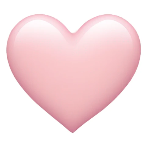 Baby pink love heart  sticker