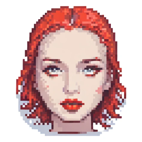red lipstick sticker