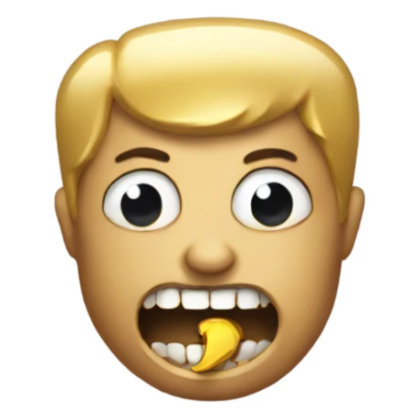 Gangster gold tooth  sticker