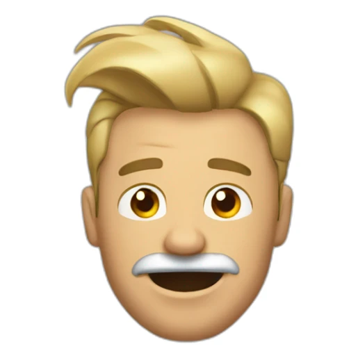 Hombre con panza abultada sticker