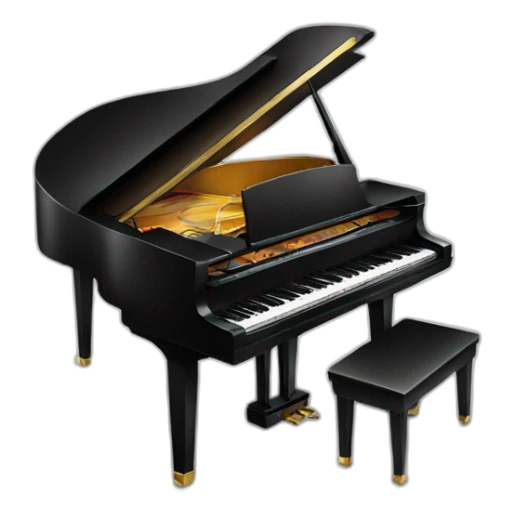 GRAND piano sticker
