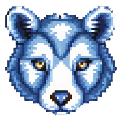 retro 1950s anthropomorphised animal head sticker