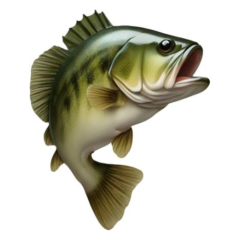 A bass taxidermy ￼ sticker