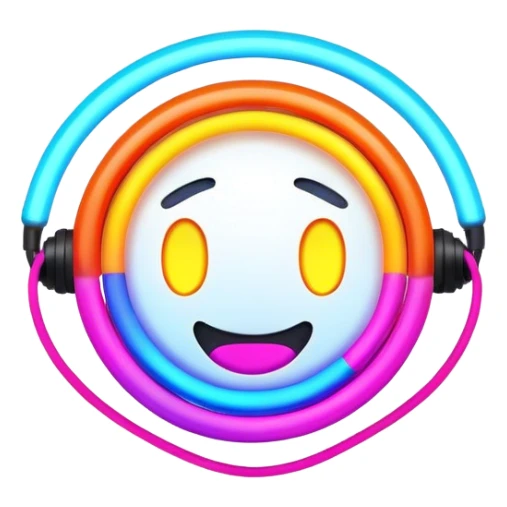 Neon energetic sticker