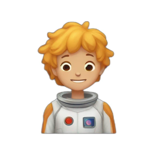 the boy dreams of space and stars sticker