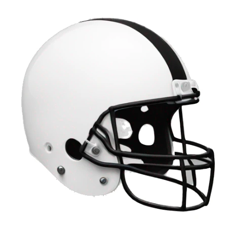  a black and white photo of a helmet sticker