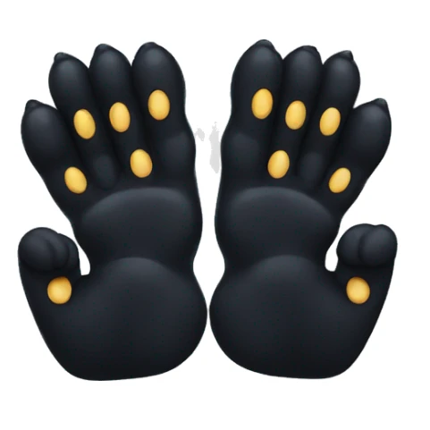 A black panther holding the number 0 in its paws sticker