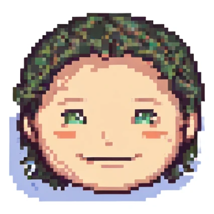 friendly male face smiling sticker