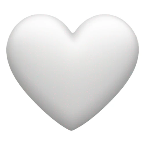 White heart sticker