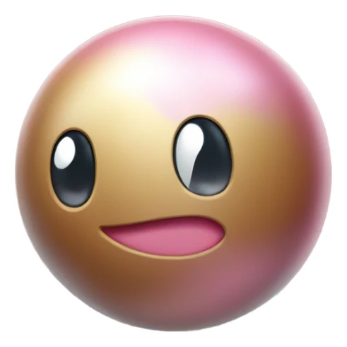 Metal Kirby ball with wheels sticker