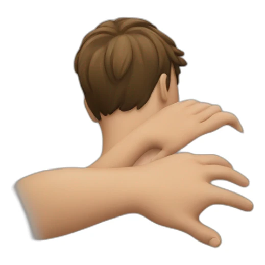 A hand on a person’s shoulder  sticker