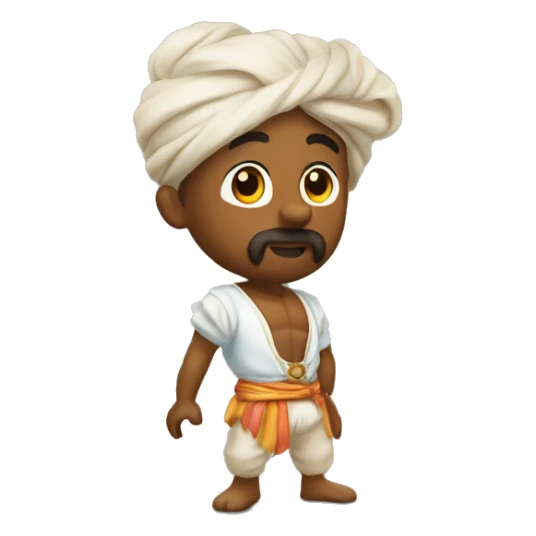 un corsaire barbaresque sur la dunette sticker