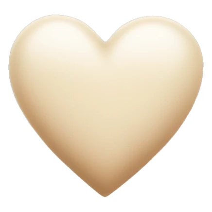 beige and white mix colour heart with little stars  sticker