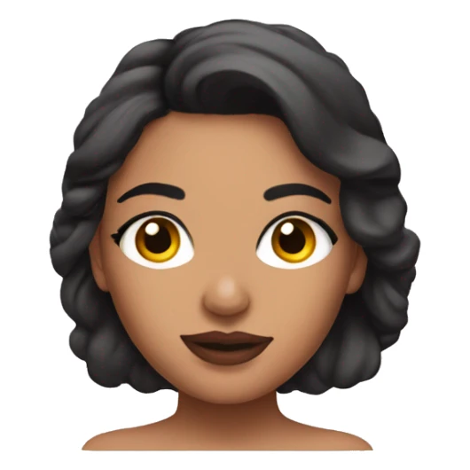 Latina make up on woman body sticker