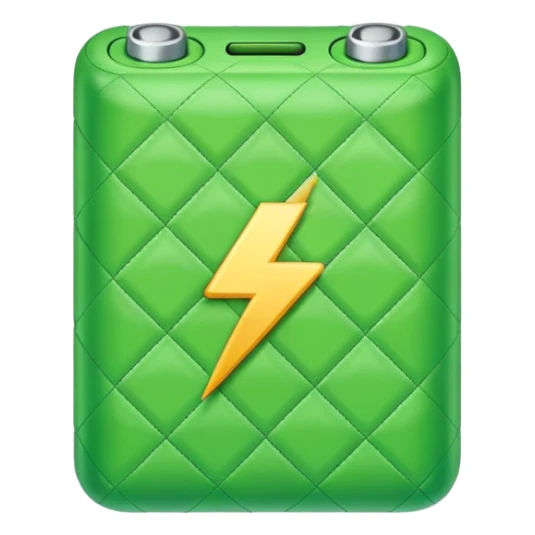 quilted battery icon sticker