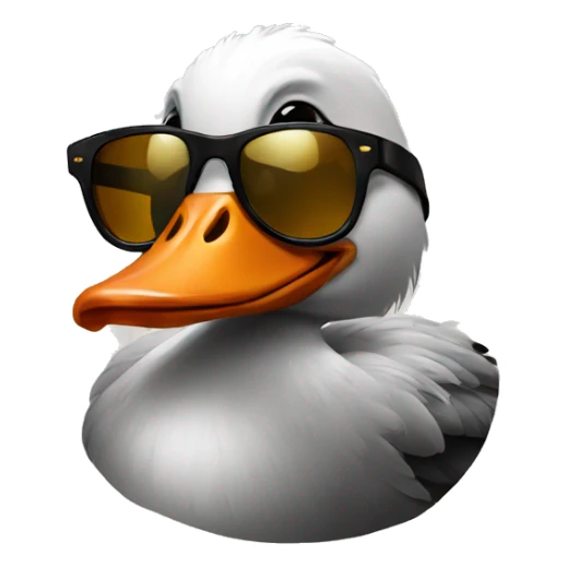 sticker, goose in sunglasses sticker