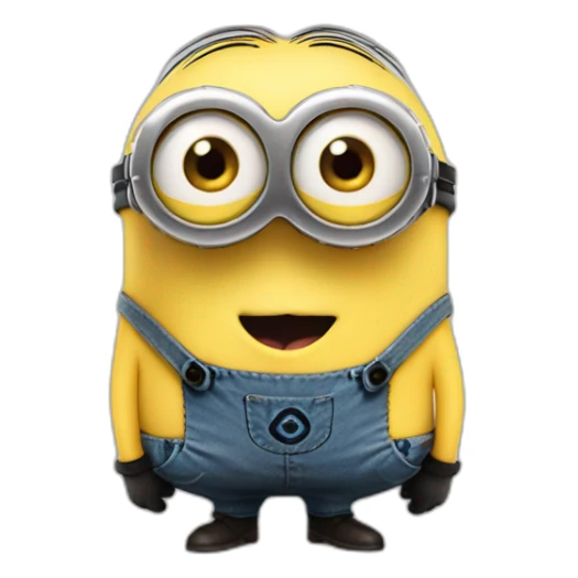 minion sticking out his tongue sticker