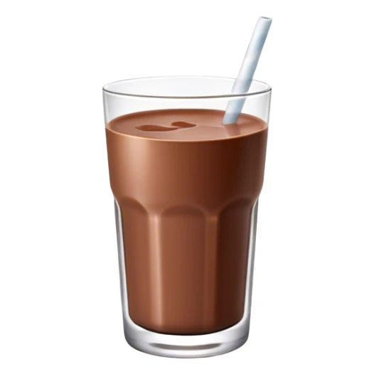Chocolate milk in glas  sticker