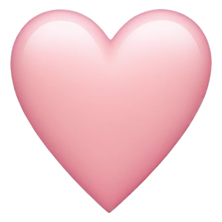 light pink heart  sticker