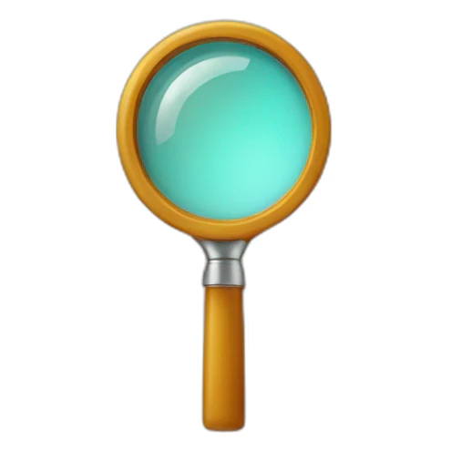 search magnifying glass on tent sticker