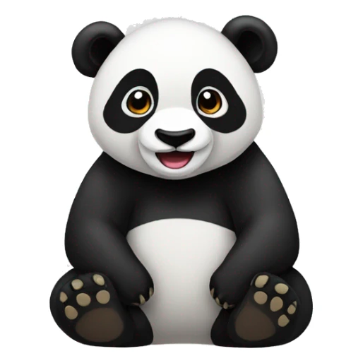 Üzgün panda sticker