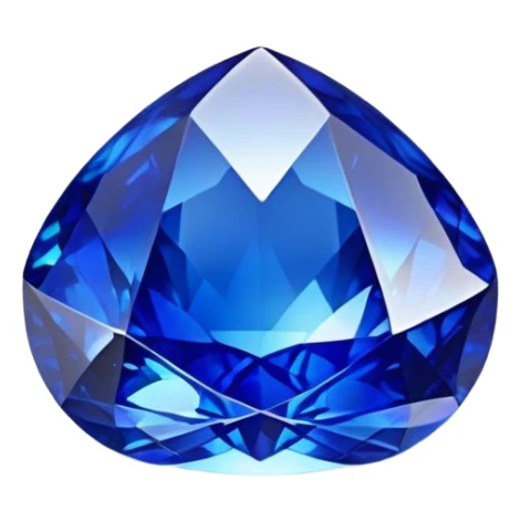 Cinematic Realistic Sapphire Emoji, Deep blue and stunning, with smooth, polished facets that gleam with a vibrant intensity. The deep blue hue reflects light in mesmerizing patterns, and a soft, glowing aura adds to the precious, regal nature of the gemstone. Soft glowing outline, capturing the essence of wisdom and royalty in a dazzling sapphire. sticker