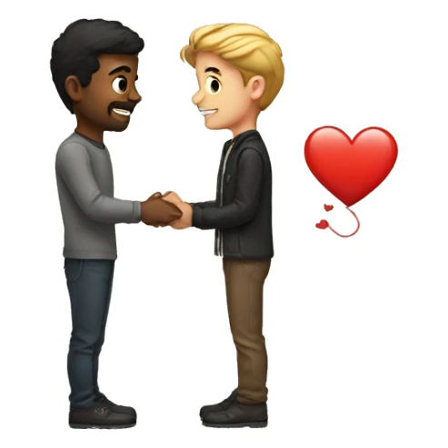 Guy that is in love with a girl sticker