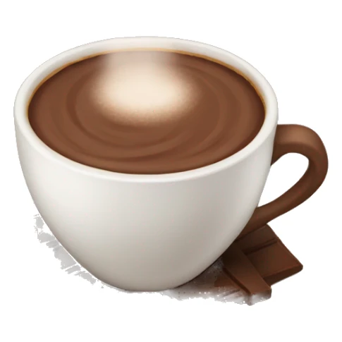 New Year's cup of cocoa sticker