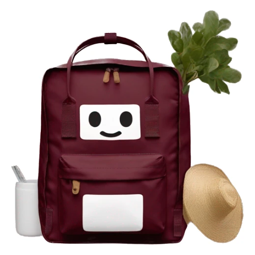 fjallraven kanken maroon tote bag sticker