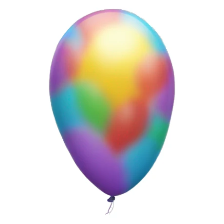 balloon in the shape of 13 sticker