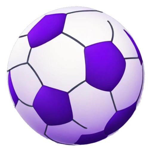 Purple football ball  sticker