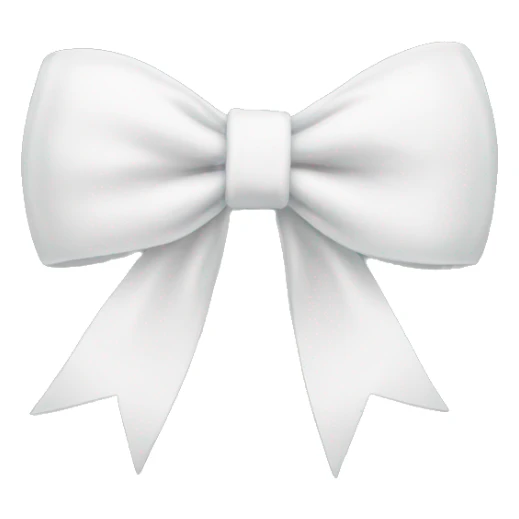 white bow sticker