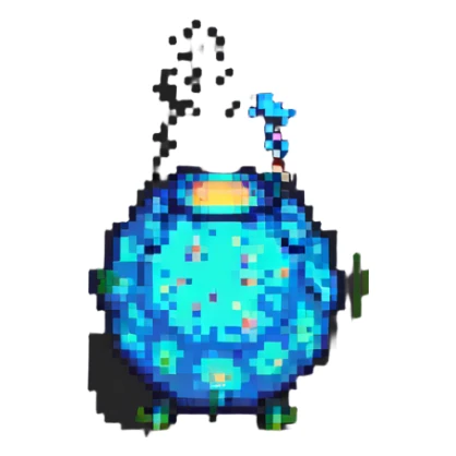 a fart, pixel art style sticker