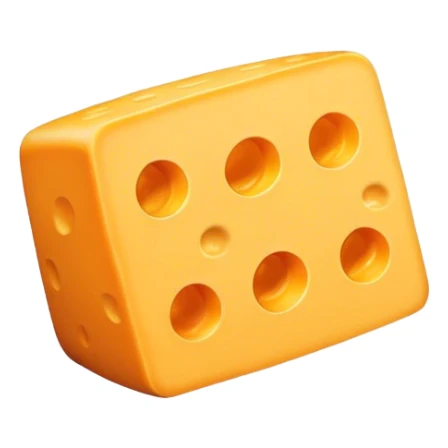 Block of cheese playing rugby  sticker