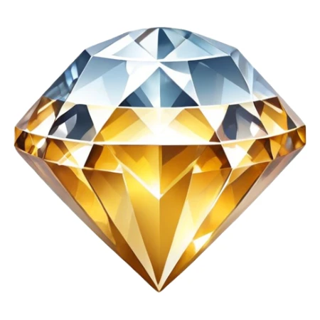 sparkling diamond next to a VIP badge sticker