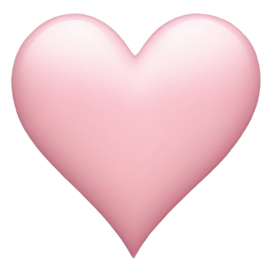 Light pink heart sticker