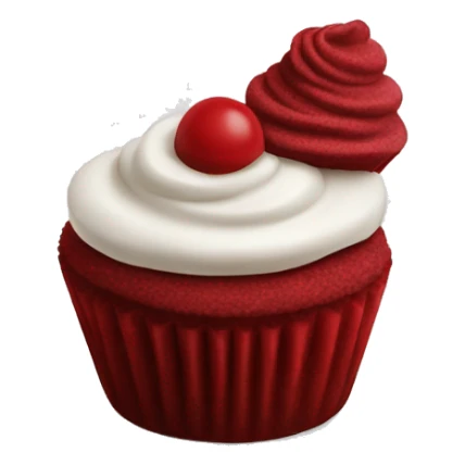 red velvet cupcakes on a plate sticker
