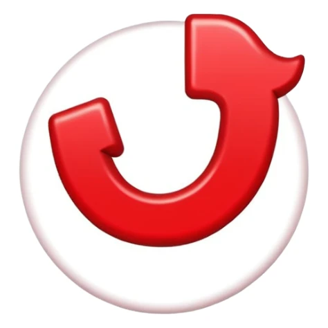 Crea la verificación de tik tok de color rojo  con un bien sticker