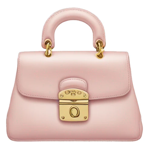 vintage pale Pink Dior Purse sticker