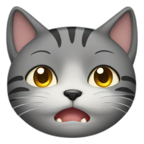 Weeping cat with lots of tears sticker