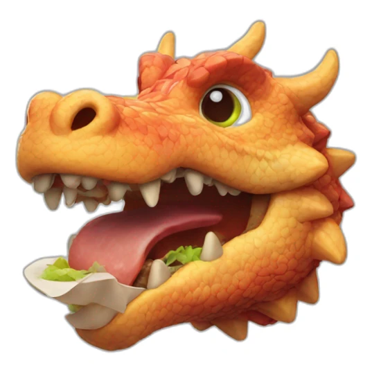 Kebab dragon sticker