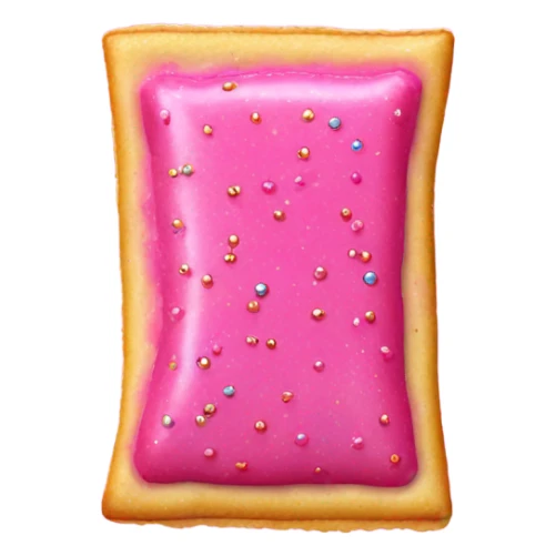 Realistic hot pink poptart with glitter  sticker